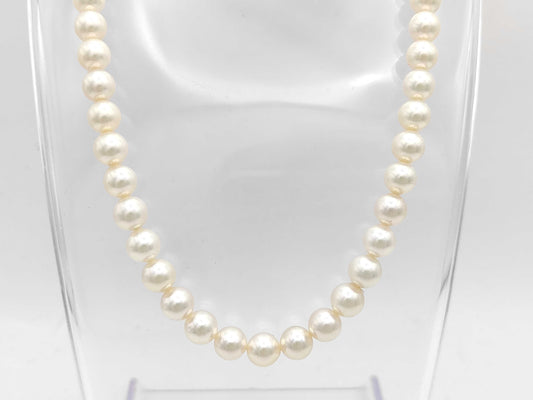 Akoya Pearl Diameter Approx. 7.4-7.8mm SV 370g Necklace 