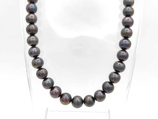 Semi-round pearl diameter approx. 10.3-11.1mm SV 66.5g Necklace 