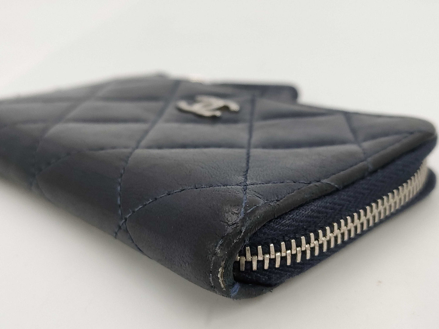 CHANEL Coin Case Navy Coin Case