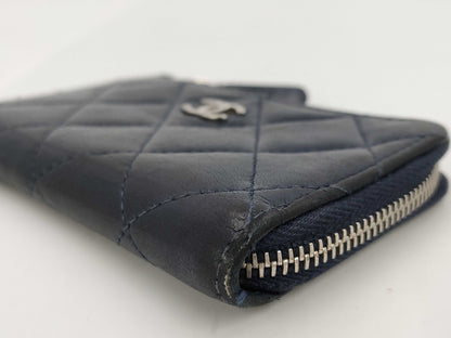 CHANEL Coin Case Navy Coin Case