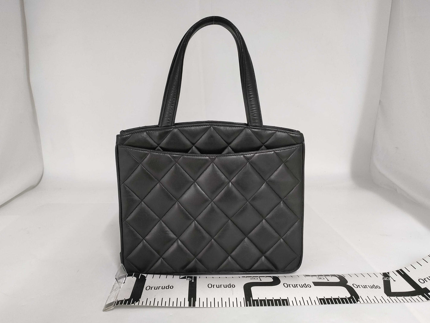 CHANEL Big Coco Tote Bag Quilted Calf Leather Handbag