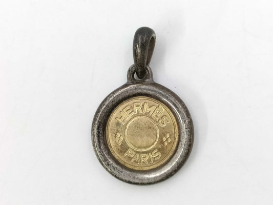 HERMES Hermes K18 AU750 AG925 6.63g Serie Pendant Top Pendant Top