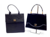 GIVENCHY 2-Piece Leather Hand Gold Hardware Vintage Handbag