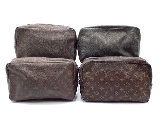 LOUIS VUITTON 4-Piece Set Monogram True Toilette 28 Pouch