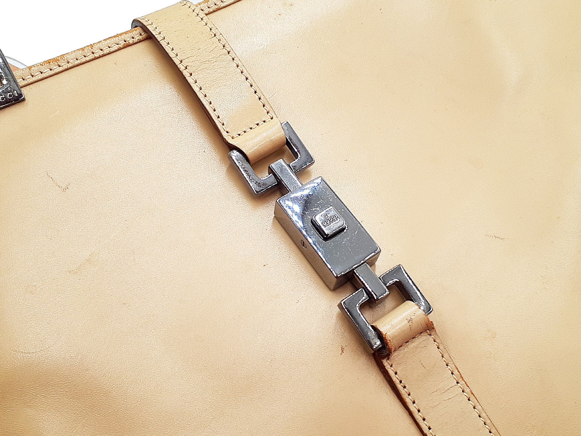 GUCCI Jackie Leather Hand 002.1064 Pouch