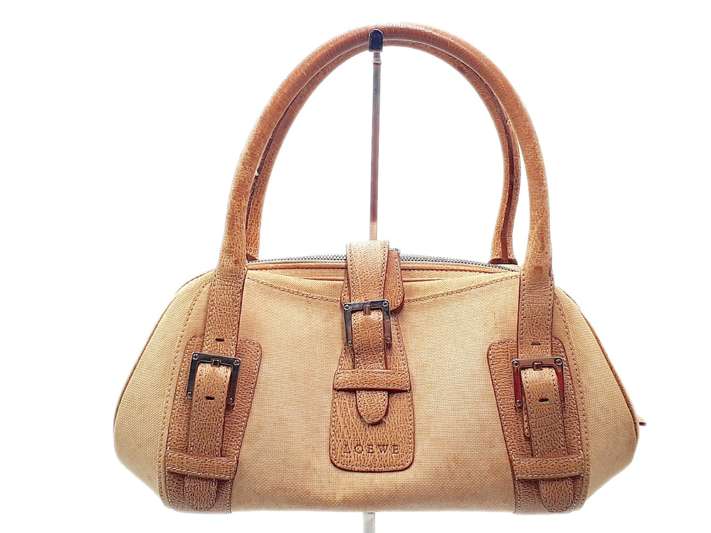 LOEWE Leather Hand Silver Hardware Handbag