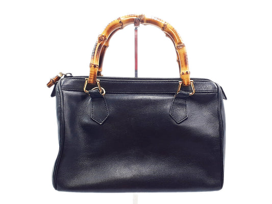 GUCCI Bamboo Leather Hand Gold Hardware 000.122 Handbag