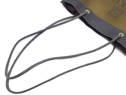 FENDI Logo Mesh Tote Tote Bag