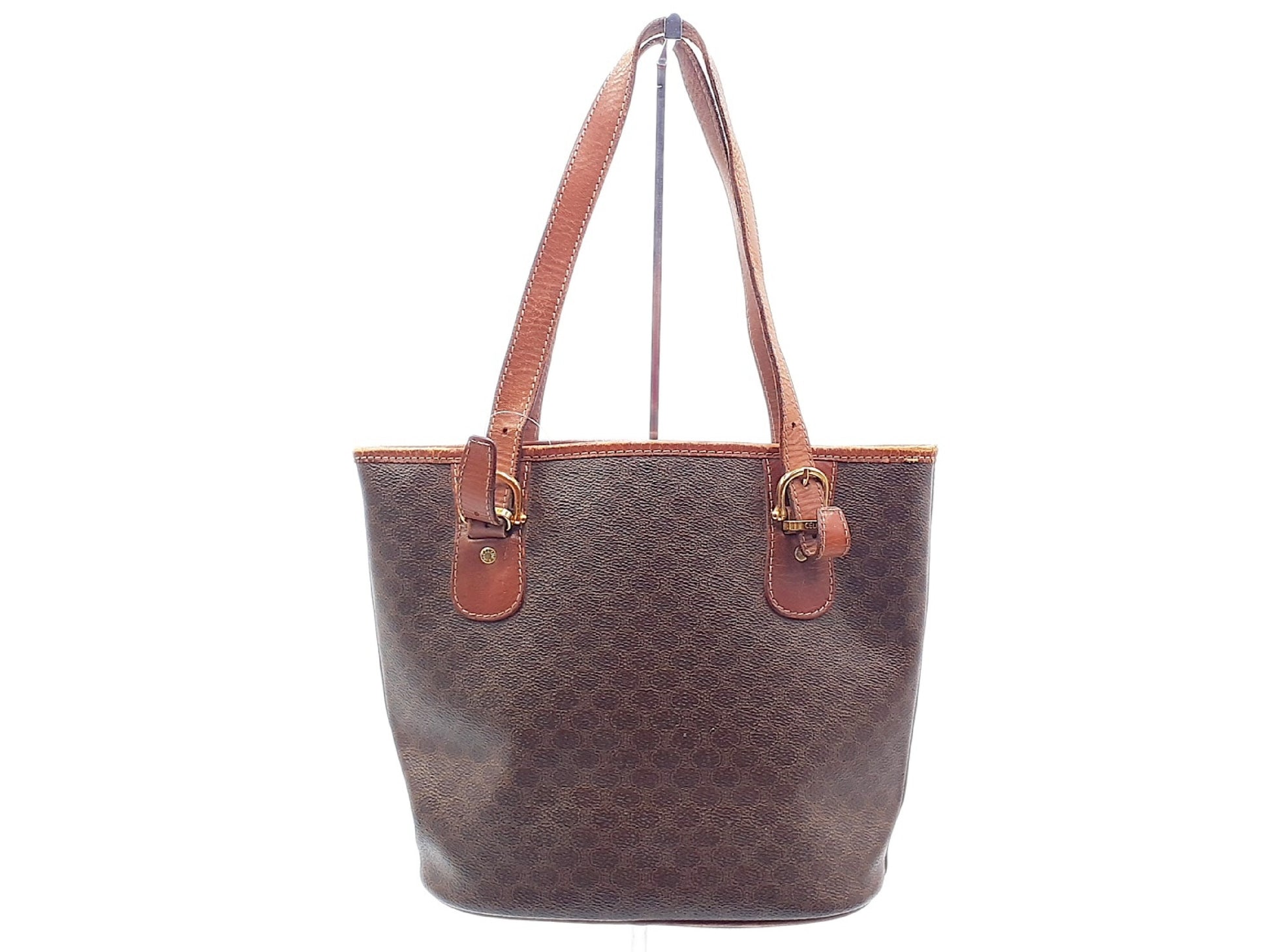 CELINE Macadam Leather Bucket Tote Tote Bag