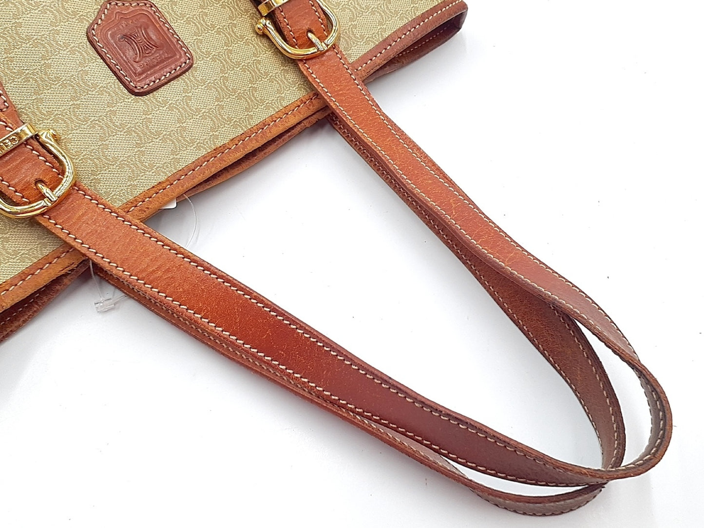 CELINE Macadam Leather Bucket Tote Tote Bag