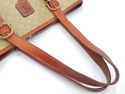 CELINE Macadam Leather Bucket Tote Tote Bag