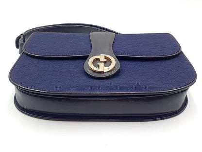 GUCCI Micro GG Leather Gold Hardware Vintage Shoulder Bag