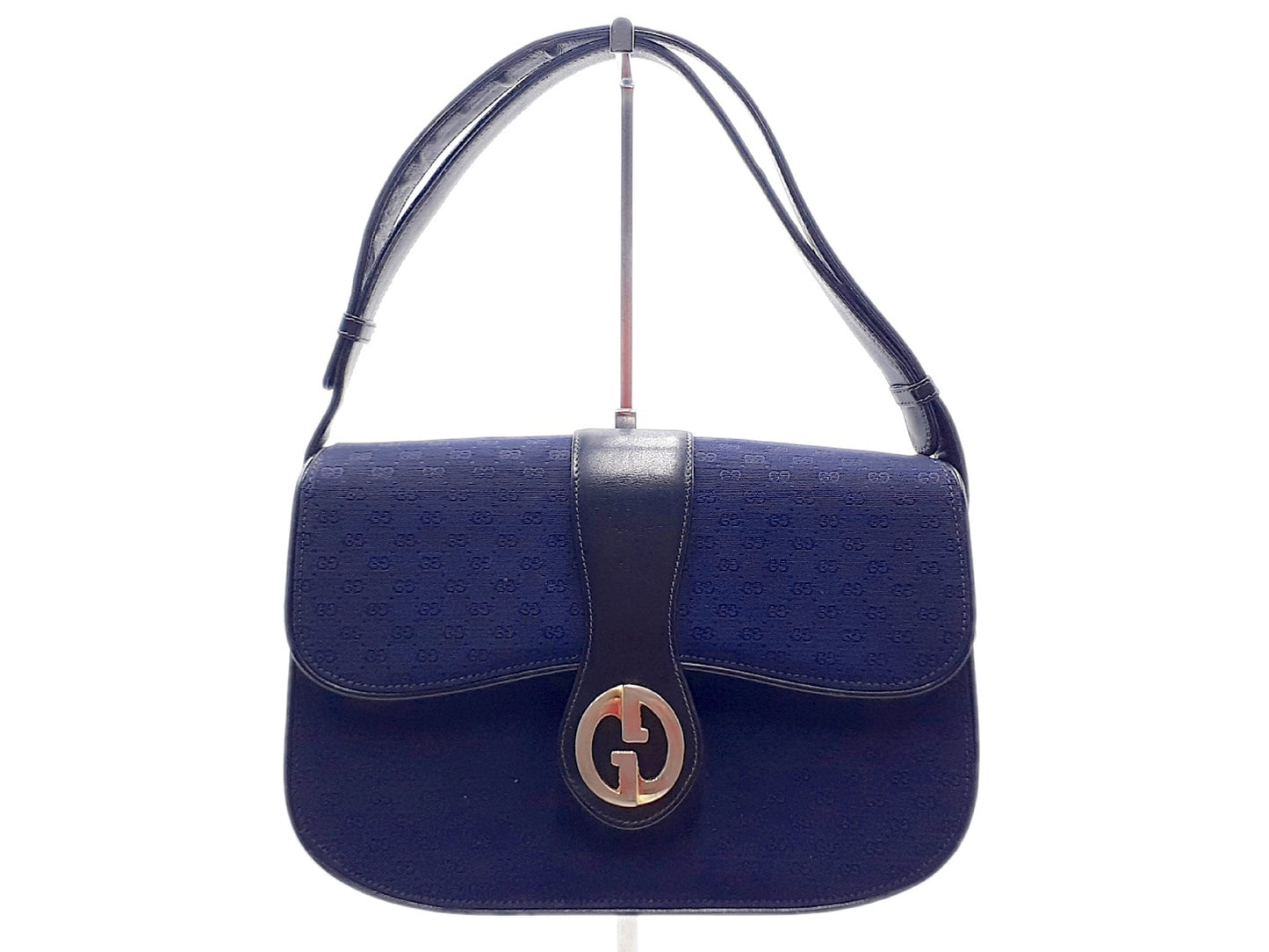 GUCCI Micro GG Leather Gold Hardware Vintage Shoulder Bag