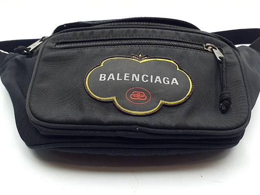 BALENCIAGA Explorer Black Body Bag 482389 Waist Bag