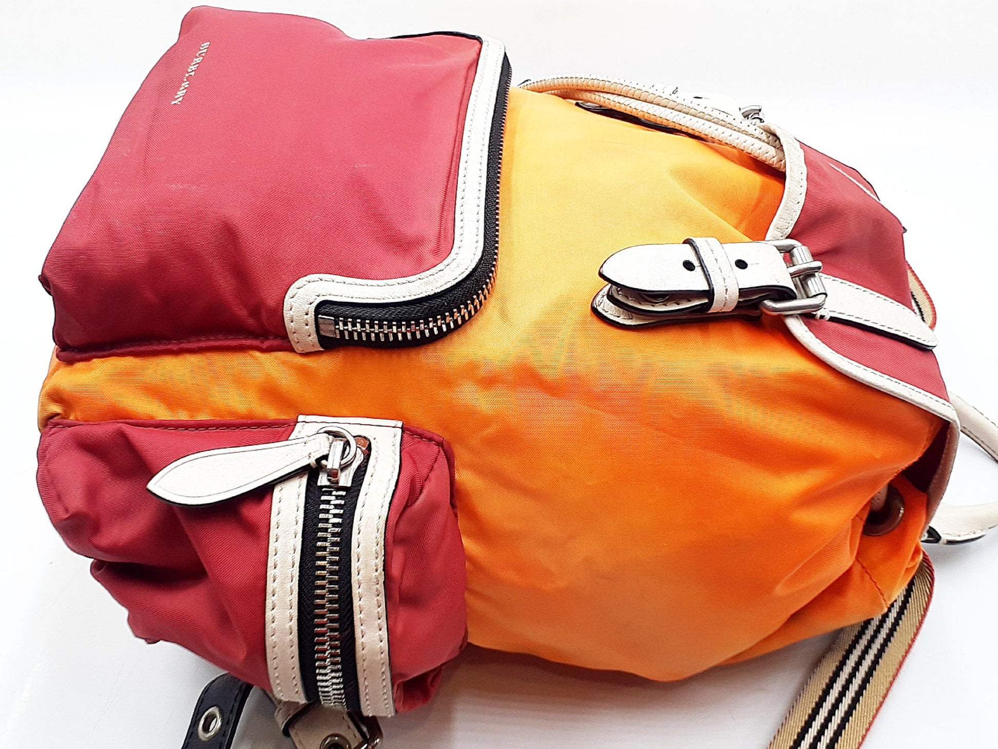 BURBERRY Novacheck Leather Backpack Rucksack