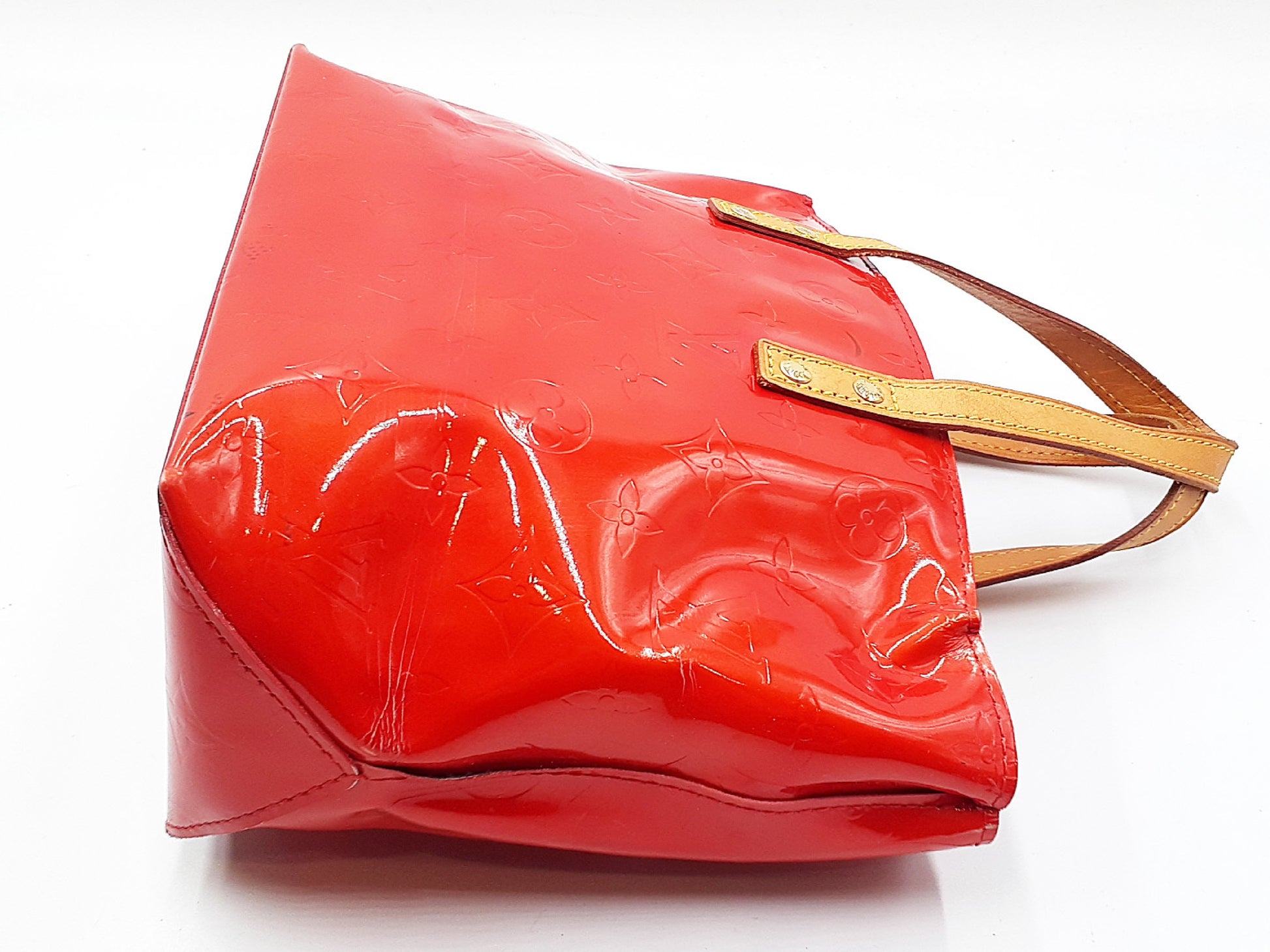 LOUIS VUITTON Verni Reed PM Red Handbag