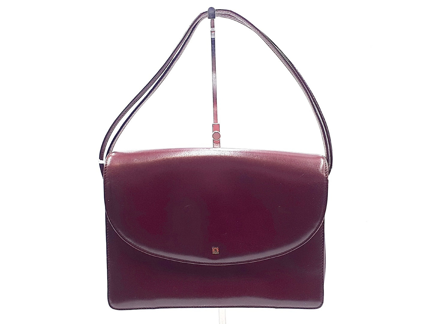 LOEWE Anagram Gold Fittings Calf Leather Vintage Shoulder Bag