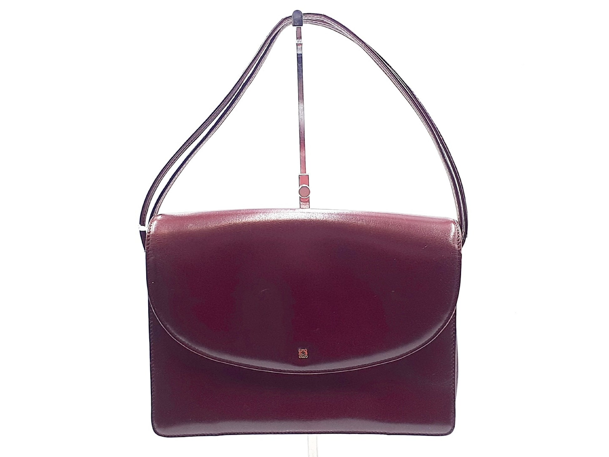 LOEWE Anagram Gold Fittings Calf Leather Vintage Shoulder Bag