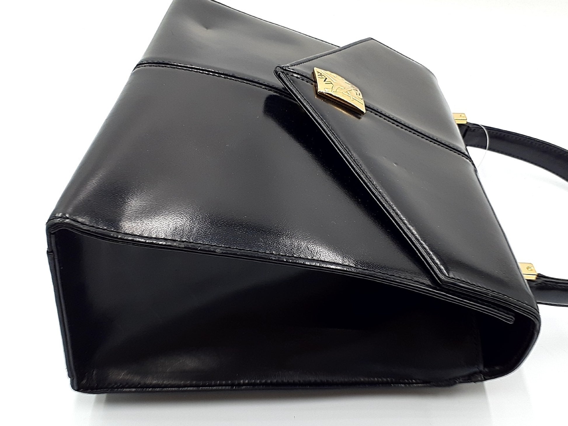 Yves Saint Laurent YSL Leather Hand Gold Hardware Vintage Handbag