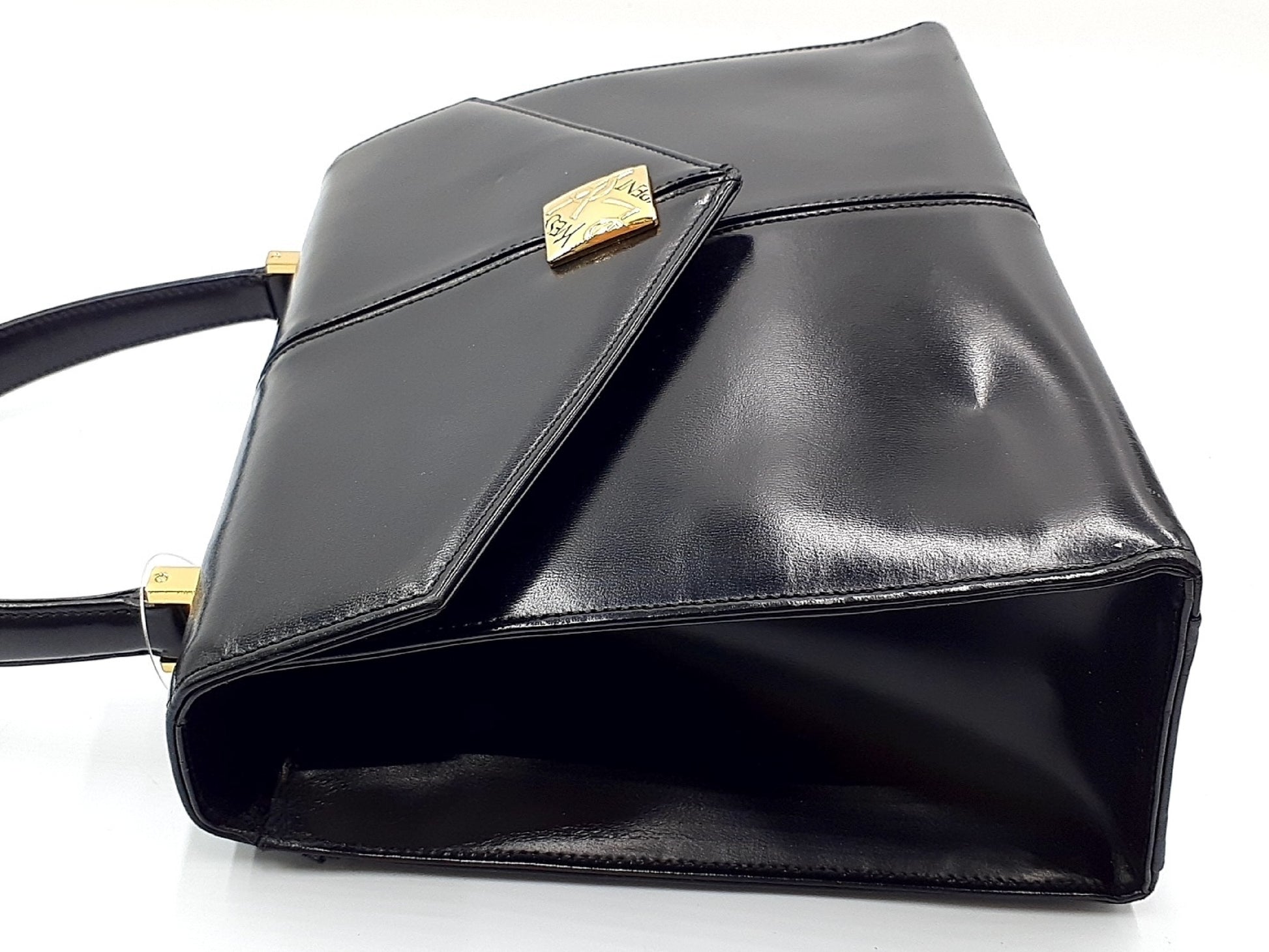 Yves Saint Laurent YSL Leather Hand Gold Hardware Vintage Handbag