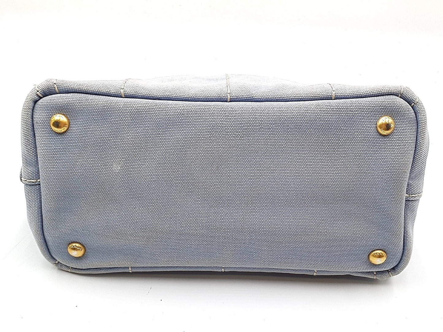 PRADA Kanapa Gold Hardware Triangular Plate Handbag