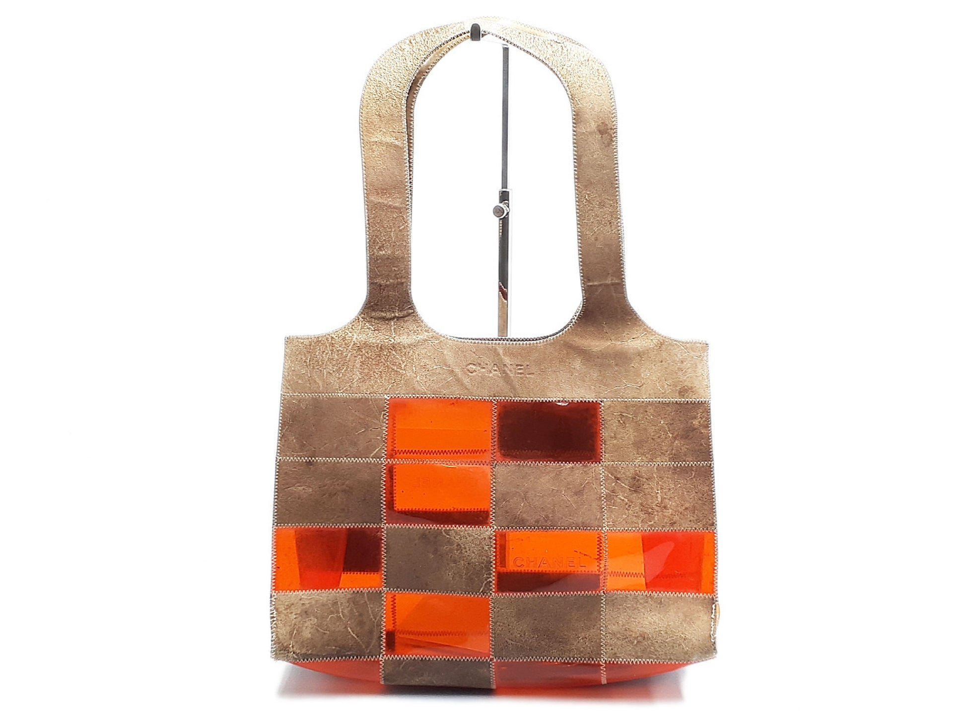 CHANEL Chocolate Bar Vinyl 5th Series Tote Bag