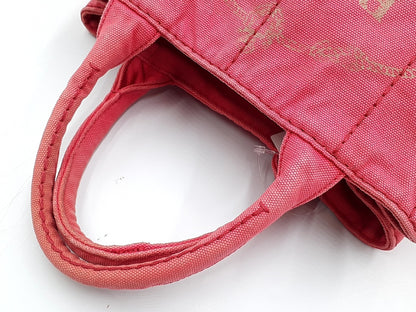 PRADA Kanapa Pink Gold Hardware Triangle Plate Handbag