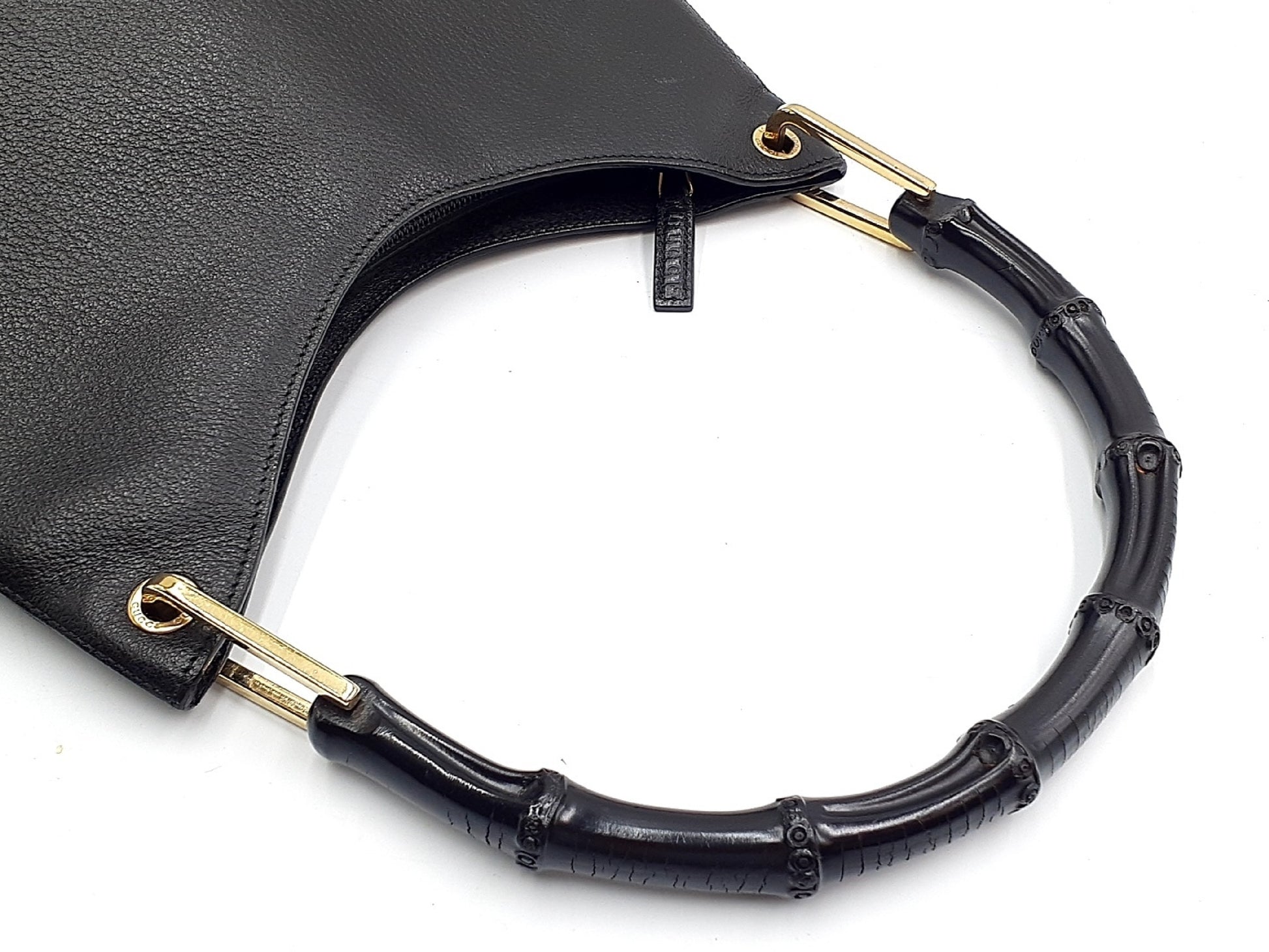 GUCCI Bamboo Gold Hardware Leather Hand Hand Bag