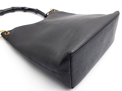 GUCCI Bamboo Gold Hardware Leather Hand Hand Bag