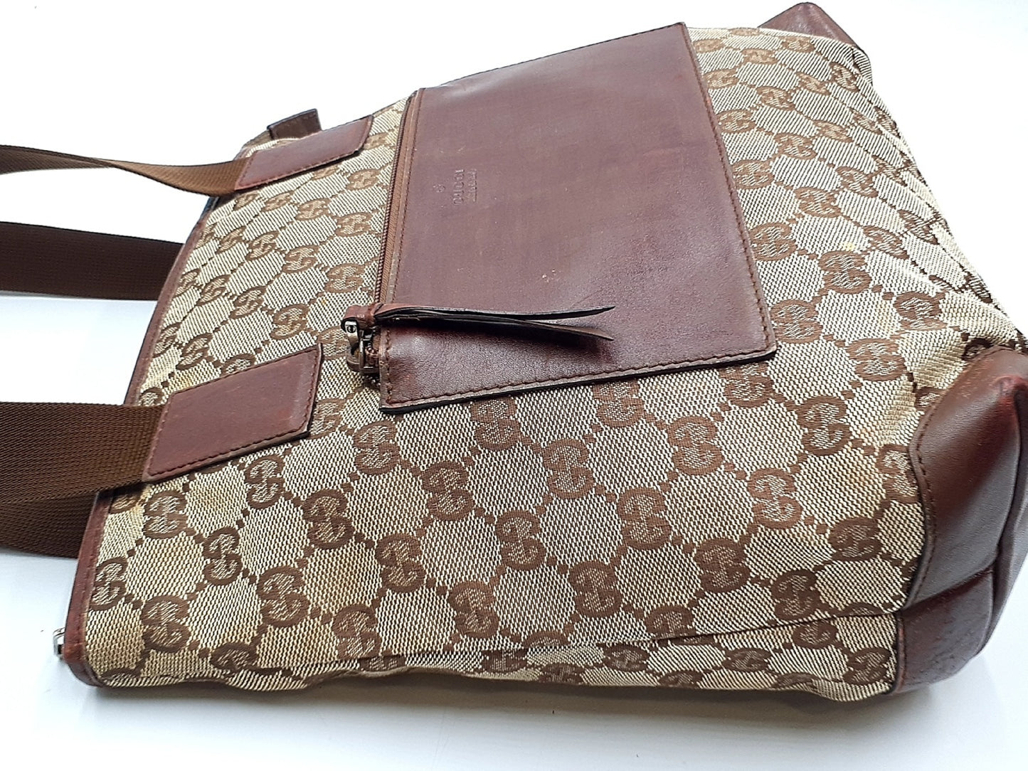 GUCCI 4-Piece Set GG Canvas Leather Tote Tote Bag