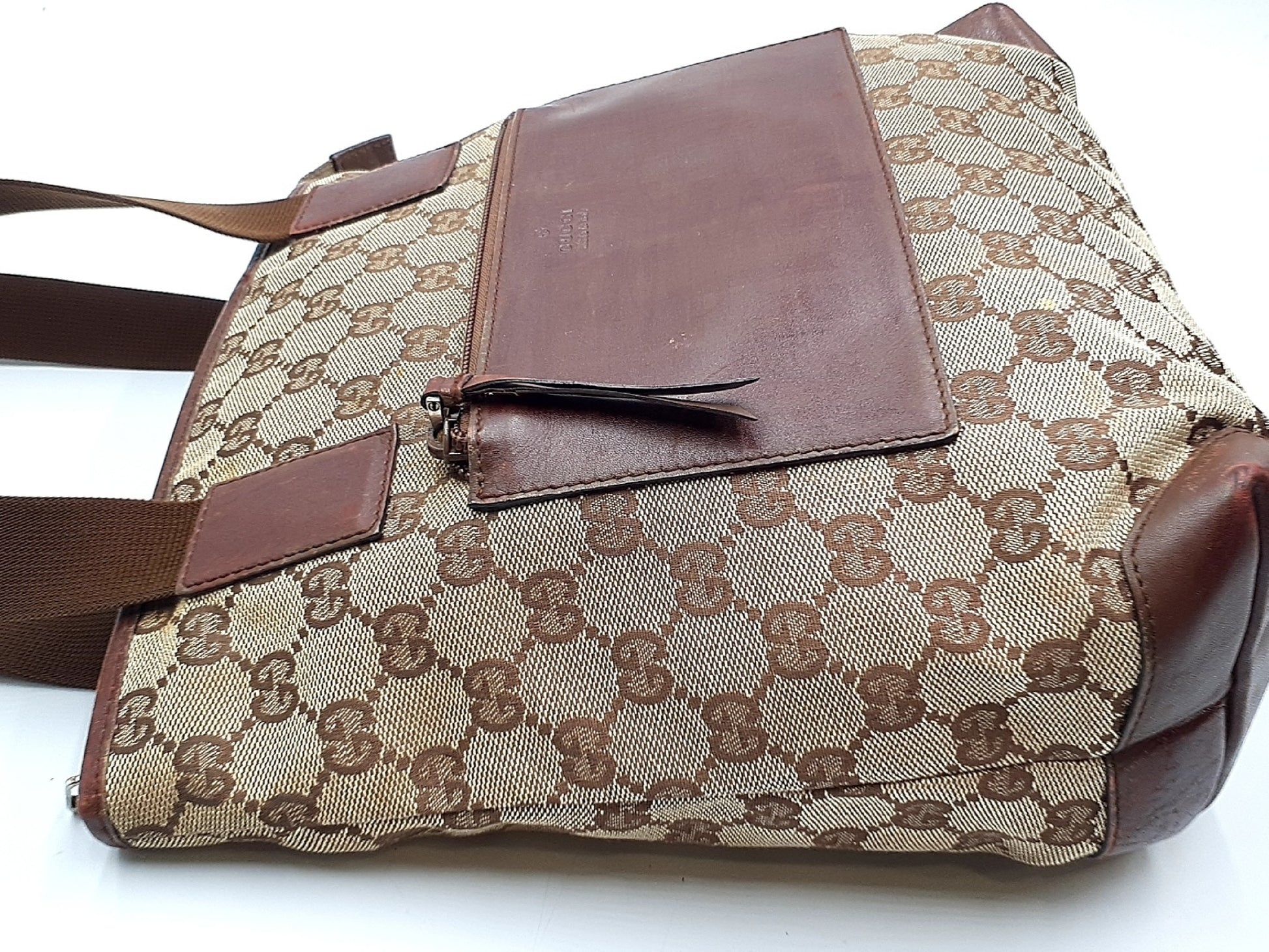 GUCCI 4-Piece Set GG Canvas Leather Tote Tote Bag