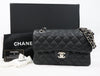 CHANEL CHANEL Matrasse 23 Small Caviar Skin Double Flap Black Silver Fittings A01113 Shoulder Bag