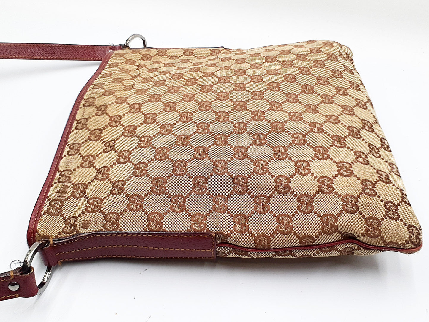 GUCCI 3-Piece Set GG Canvas Leather Tote Leather Shoulder Shoulder Bag