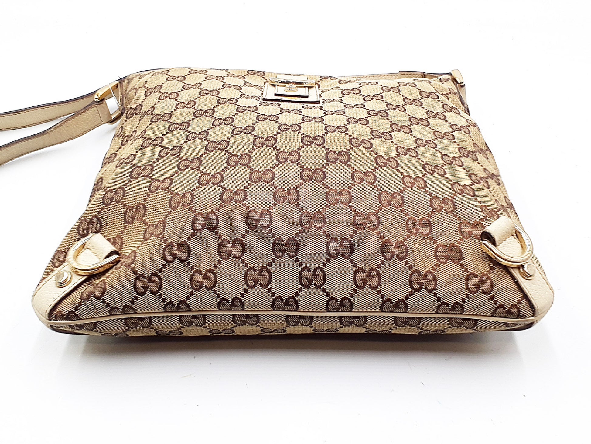 GUCCI 3-Piece Set GG Canvas Leather Tote Leather Shoulder Shoulder Bag