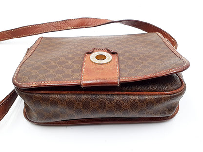 CELINE 5-Piece Set Macadam Pattern Leather Vintage Tote Bag Second Bag Tote Bag