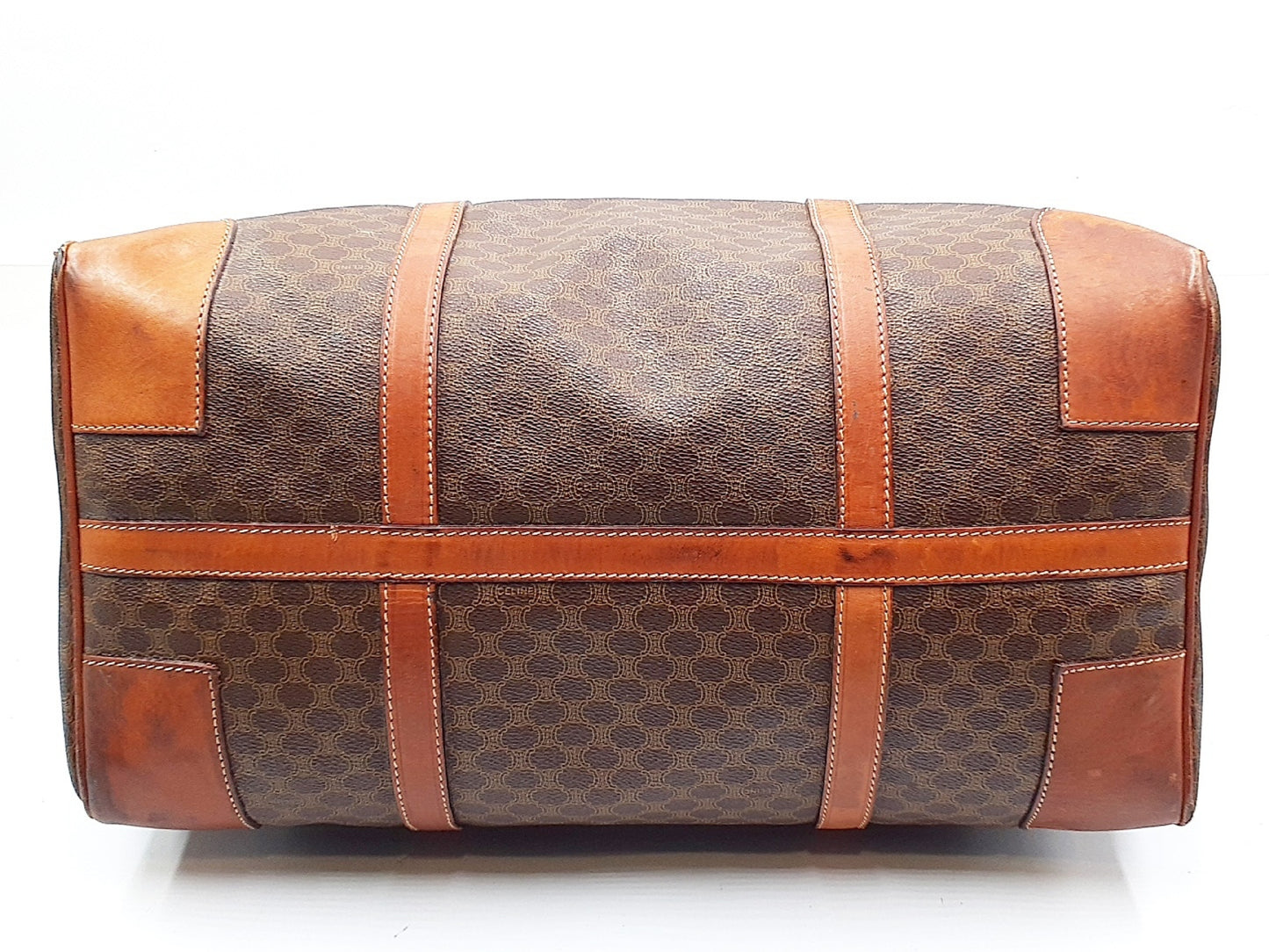 CELINE 4-Piece Set Macadam Pattern Leather Vintage Boston Bag Tote Bag Boston Bag