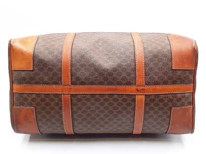 CELINE 4-Piece Set Macadam Pattern Leather Vintage Boston Bag Tote Bag Boston Bag