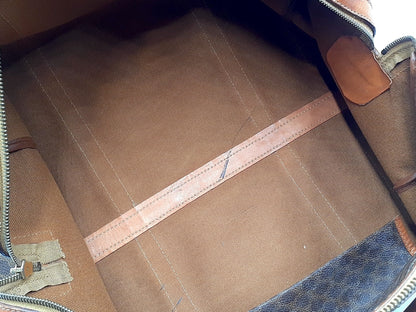 CELINE 4-Piece Set Macadam Pattern Leather Vintage Boston Bag Tote Bag Boston Bag