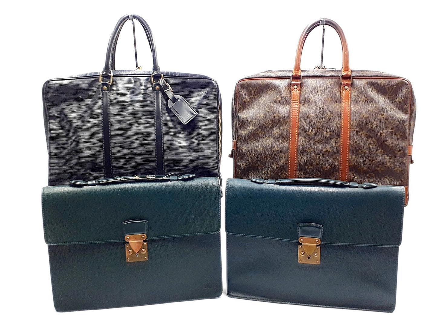 LOUIS VUITTON 4-Piece Set Monogram Epi Taiga Business Bag Set Business Bag Set Business Bag