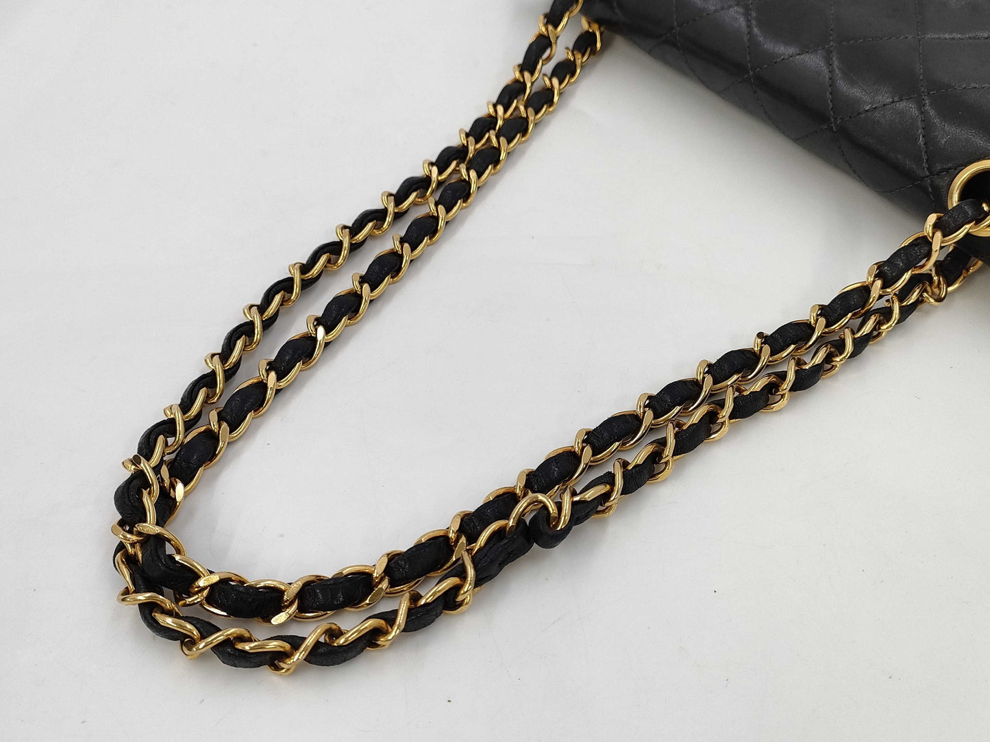 CHANEL chanel w flap w chain matrasse shoulder bag