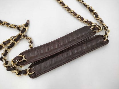 CHANEL CHANEL Matlassse Chain Tote Bag Brown Tote Bag