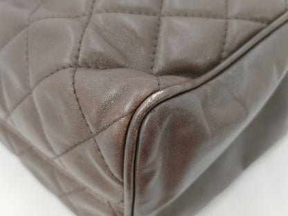 CHANEL CHANEL Matlassse Chain Tote Bag Brown Tote Bag