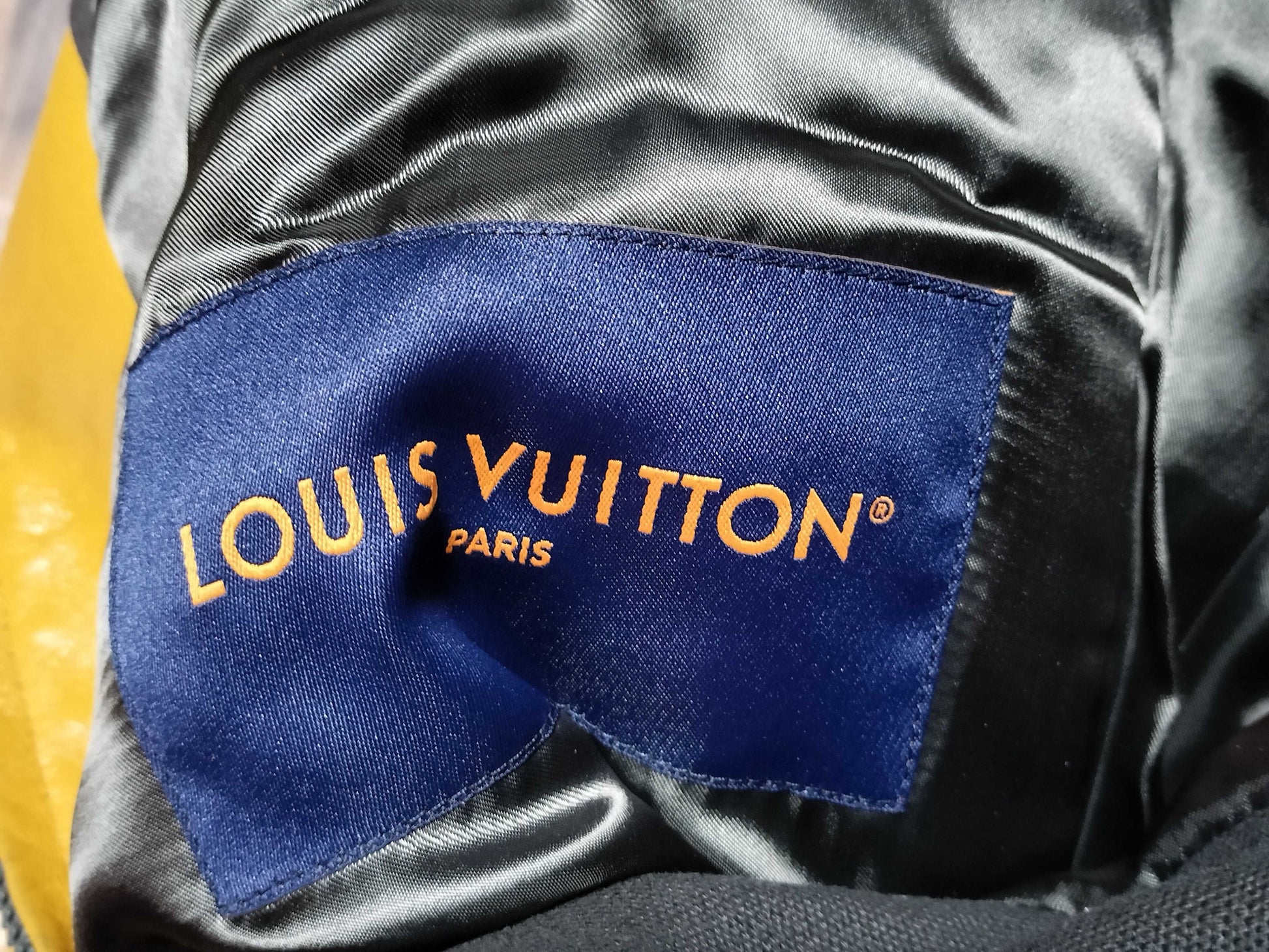 LOUIS VUITTON Louis Vuitton Louis Vuitton Bicolor Leather Bomber Blouson Jacket