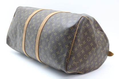 LOUIS VUITTON Monogram Keepall 55 Boston Bag