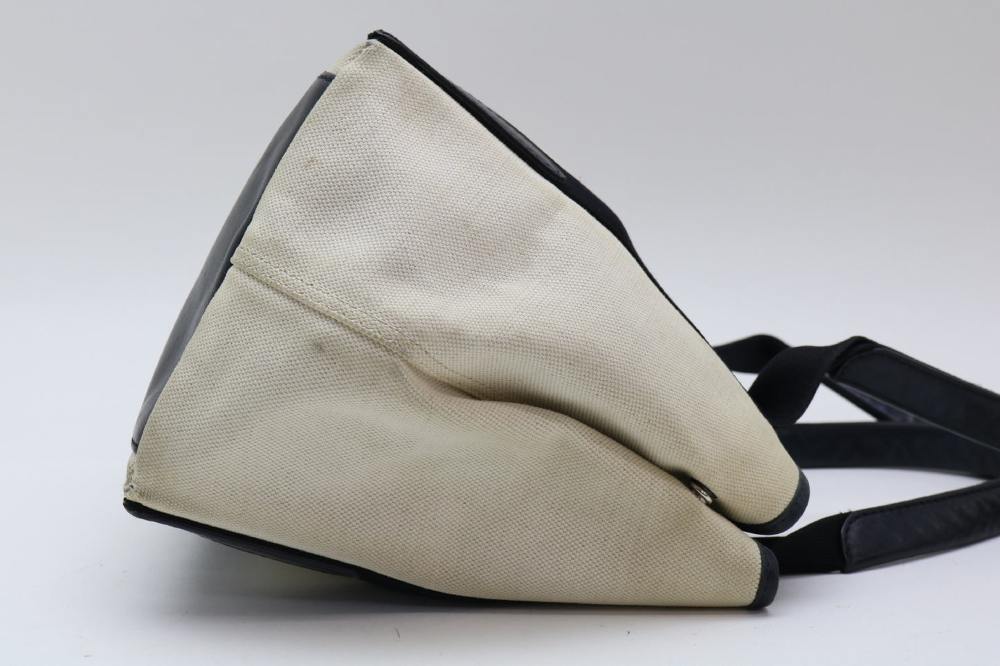 BALENCIAGA canvas x leather tote bag