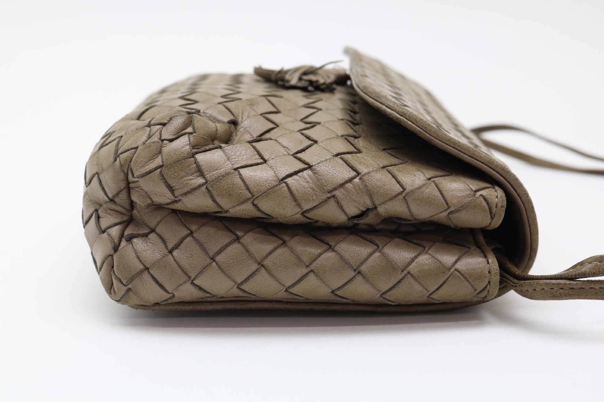 BOTTEGA VENETA Intrecciato Fringe Shoulder Bag