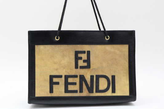 FENDI Epi FF logo tote bag