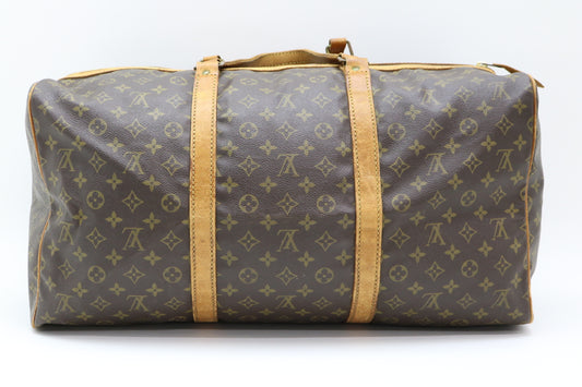 LOUIS VUITTON Monogram Sax Souple 55 Boston Bag