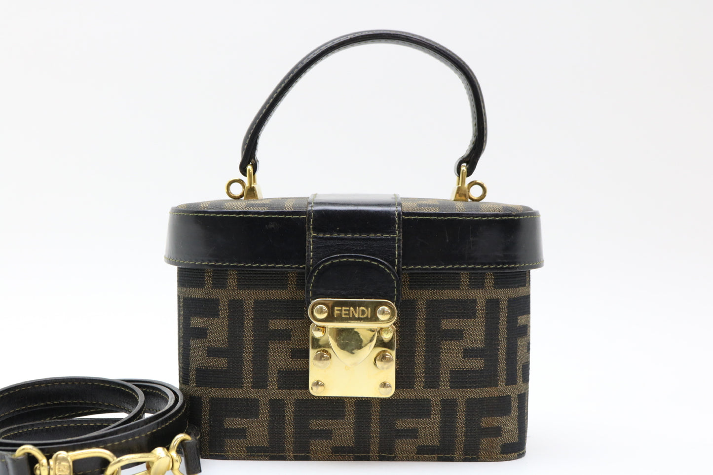FENDI Zucca 2-Way Vanity Bag