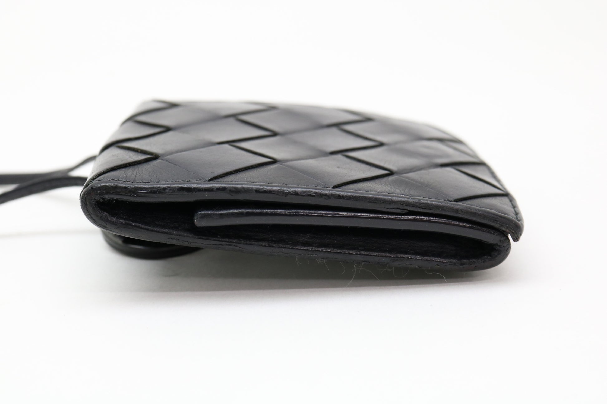 BOTTEGA VENETA Intrecciato Neck Strap Coin Case
